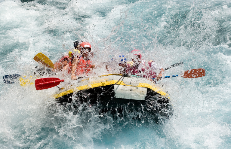 White water rafting in the rivers around Aspen Colorado for adrenaline seekers